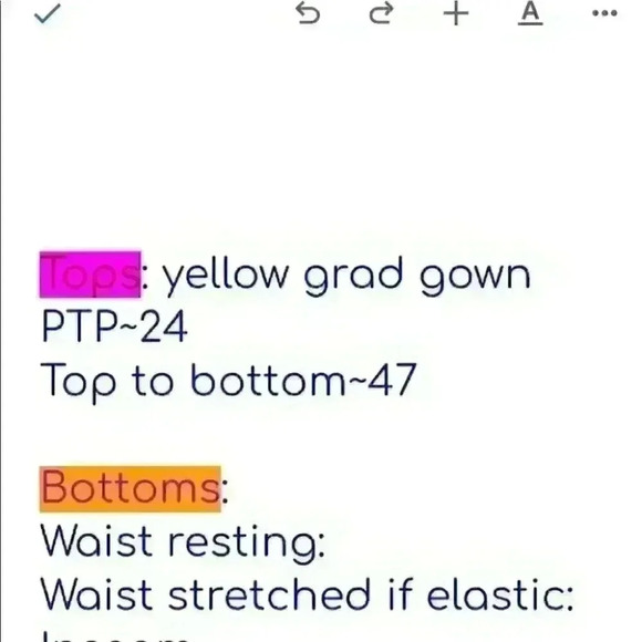 VTG Jostens unisex Vintage Yellow Gold Graduation Gown labeled size 56 - Picture 7 of 7